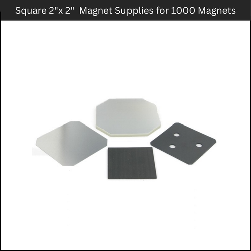 2" x 2" Square Magnet Making Supply Kit – Makes 1,000 Custom Magnets